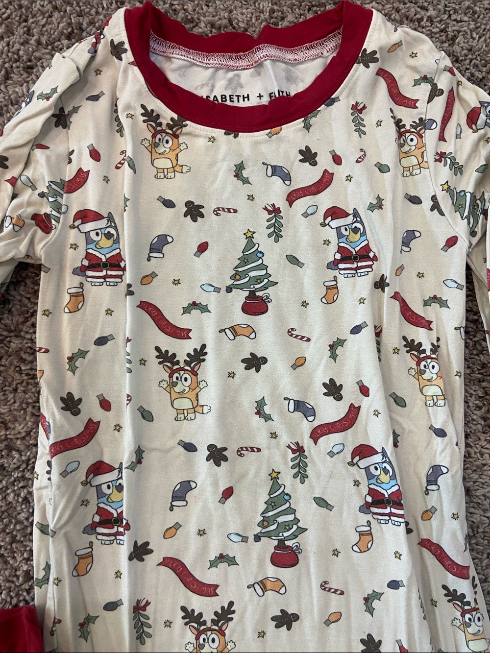 Christmas Bluey Pajama Set